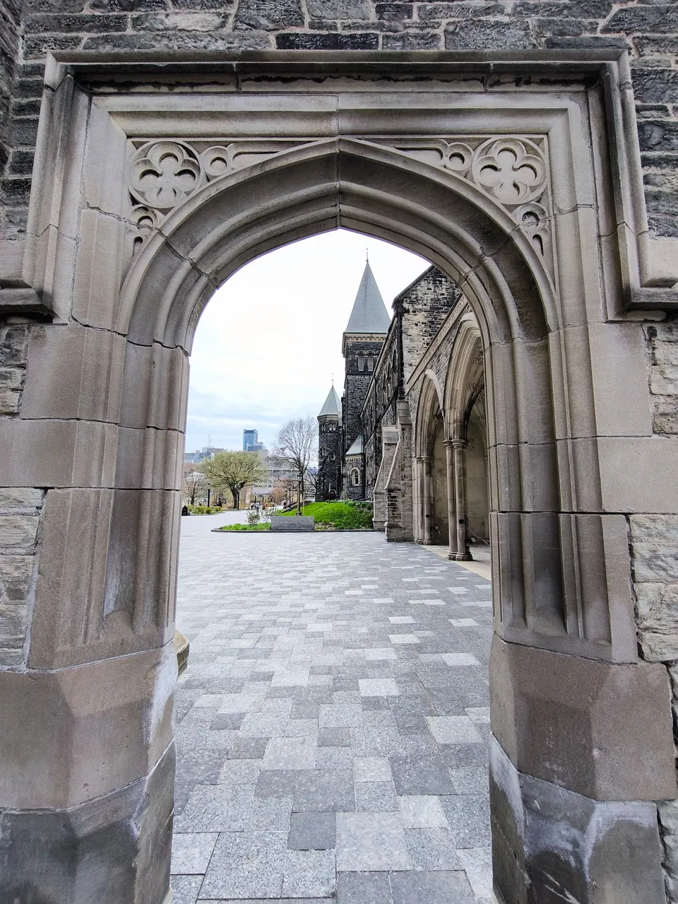 Stone archway at the University of Toronto